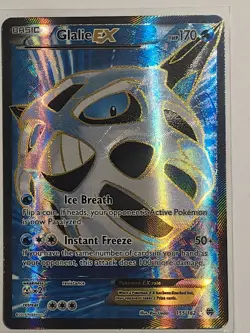 Glalie EX Full Art 155/162 Breakthrough Holo Ultra Rare Pokemon Card 2015 - Image 1