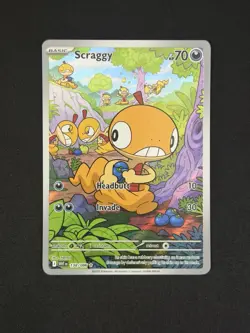 Pokemon Scraggy TCG Illustration Rare Holo Card SV White Flare 138/086 - Image 1