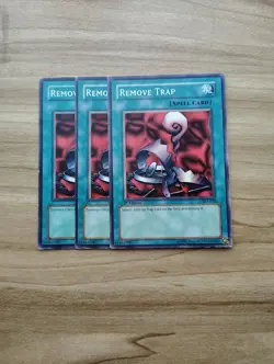 Yu-Gi-Oh! - Remove Trap - 3X - Full Playset Of Common Cards - Image 1