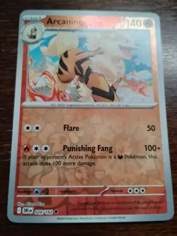Arcanine 028/182 Sv10: Destined Rivals Reverse Holo pokemon card - Image 1