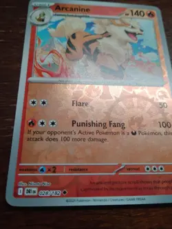 Arcanine 028/182 Sv10: Destined Rivals Reverse Holo pokemon card - Image 2