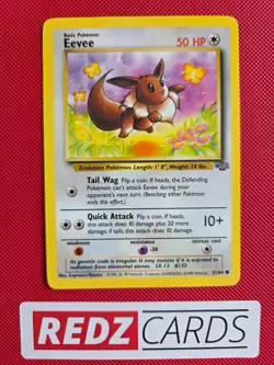 Eevee 51/64 Jungle 1999 Pokemon Card NM - Image 1