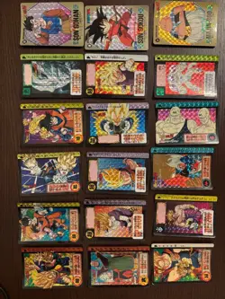 Dragon Ball Carddass Card Lot Multi Pack Holographic Rare Authentic Set - Image 1