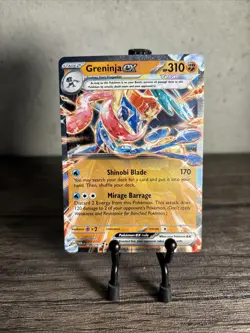 Pokemon TCG Greninja ex Scarlet & Violet-Twilight Masquerade 106/167 Holo Double - Image 1