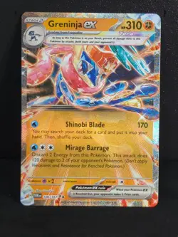 GRENINJA EX 106/167 TWILIGHT MASQUERADE POKEMON (DOUBLE RARE, NM) - Image 1