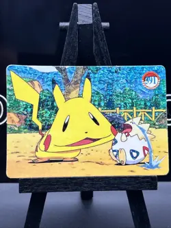 1999 Vintage Pocket Monsters Vending Prism - Pikachu Wacky Face, Togepi #391 - Image 3