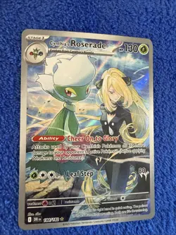 Pokemon Cynthia's Roserade #184/182 English Destined Rivals Illustration Rare - Image 1