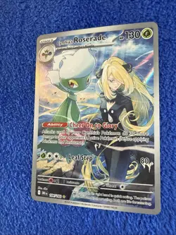 Pokemon Cynthia's Roserade #184/182 English Destined Rivals Illustration Rare - Image 2