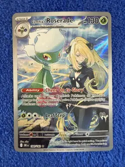 Pokemon Cynthia's Roserade #184/182 English Destined Rivals Illustration Rare - Image 4