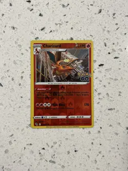 Pokemon Go Charizard 10/78 Reverse Holo Rare TCG NM - Image 1