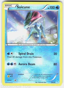 Suicune (30 30/30 Holo XY Trainer Kit: Pikachu Libre & Suicune Pokemon Holo NM - Image 1