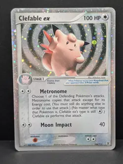 Clefable ex 106/112 FireRed & LeafGreen Holo Ultra Rare Pokemon TCG Nintendo LP - Image 1