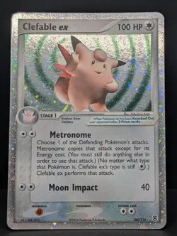 Clefable ex 106/112 FireRed & LeafGreen Holo Ultra Rare Pokemon TCG Nintendo LP - Image 3
