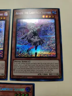 3x Ariane the Labrynth Servant MP23-EN228 Prismatic Secret Rare 1st Ed NM/VLP - Image 4