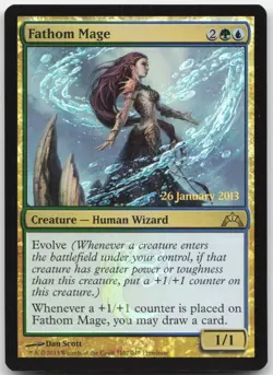 Fathom Mage - Prerelease Cards - Foil Promo - Magic: The Gathering - Image 1