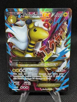 Pokemon Card Mega M Ampharos EX 88/98 XY Ancient Origins Full Art LP-NM - Image 1