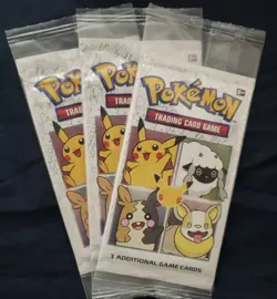 25th Anniversary General Mills Cereal Pokemon Cards 3-card Sealed packs Lot Of 3 - Image 1