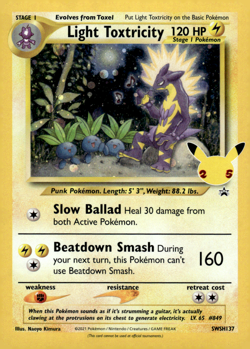 Light Toxtricity - Holo Promo SWSH: Sword & Shield Promo Cards SWSH137 NM - Image 1