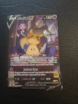 Pokemon Mimikyu V TG16/TG30 Ultra Rare Full Art Holo Brilliant Stars 2022 - Image 1