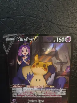Pokemon Mimikyu V TG16/TG30 Ultra Rare Full Art Holo Brilliant Stars 2022 - Image 3