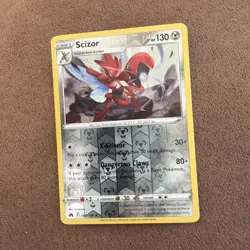 Scizor 086/159 Rare Crown Zenith Pokemon Reverse Holo Near Mint - Image 2