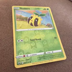 Sunkern 007/159 Common Crown Zenith Pokemon Reverse Holo Near Mint - Image 1