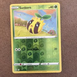 Sunkern 007/159 Common Crown Zenith Pokemon Reverse Holo Near Mint - Image 2