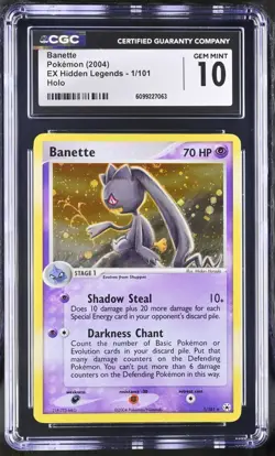 2004 Pokemon BANETTE 1 HOLO Rare EX Hidden Legends CGC 10 Gem Mint Low Pop💎🔥!! - Image 1