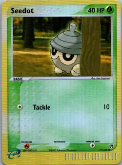 Pokemon TCG Seedot - Common Reverse Holo Sandstorm 77/100 LP - Image 1