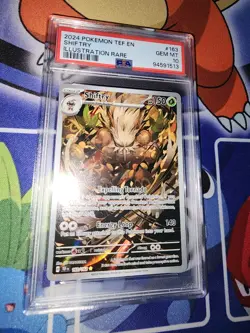 2024 POKEMON TEF EN-TEMPORAL FORCES ILLUSTRATION RARE #163 SHIFTRY PSA 10 - Image 4