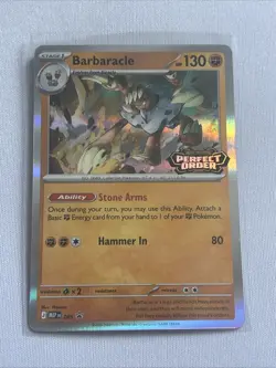 Barbaracle #65 Mega Evolutions Promo Perfect Order Stamp Holo Pokemon TCG - Image 1