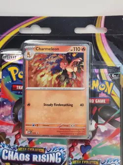 Pokemon TCG ME04 Chaos Rising 3 Pack Booster Blister Charmeleon Promo - Image 2