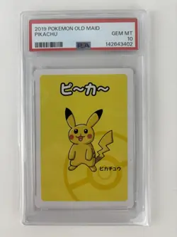 Pikachu "Happy" PSA 10 Gem Mint 2019 Pokemon Old Maid Pokemon TCG - Image 1