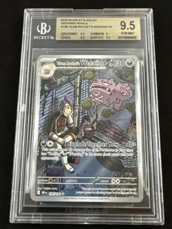Pokemon Team Rockets Weezing 199/182 IR Destined Rivals Beckett BGS 9.5 GEM MINT - Image 1