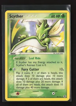 Scyther 29/112 Rare FireRed & LeafGreen Pokemon NM - Image 2