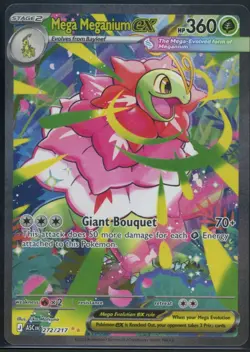 Mega Meganium ex 272/217 Special Illustration Rare Ascended Heroes Pokemon NM - Image 2