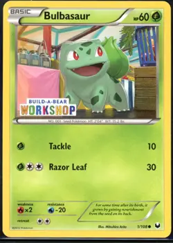 Bulbasaur 1/108 Build A Bear Common Dark Explorers Pokemon NM - Image 2