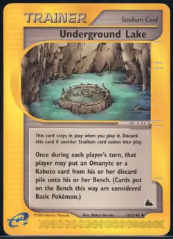 Underground Lake 141/144 Uncommon Skyridge Pokemon NM - Image 2