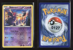 Nidoran M 43/114 Reverse Holo Common Steam Siege Pokemon NM - Image 1