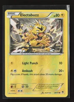 Electabuzz 29/111 Reverse Holo Common Furious Fists Pokemon NM - Image 2