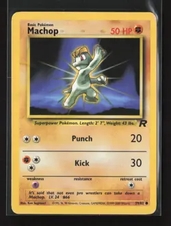 Machop 59/82 Common Team Rocket Pokemon HP - Image 2