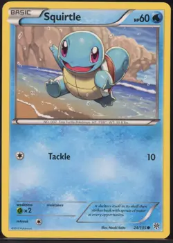 Squirtle 24/135 Common Plasma Storm Pokemon NM - Image 2