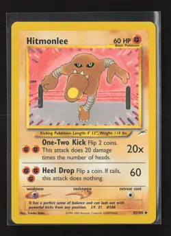 Hitmonlee 42/105 Uncommon Neo Destiny Pokemon NM - Image 2