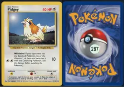 Pidgey 57/102 Common Base Set 1999-2000 (4th Edition) Pokemon NM - Image 1