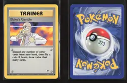 Blaine's Gamble 121/132 Common Gym Heroes Pokemon LP - Image 1