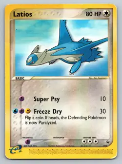 2003 Pokemon Latios Promo Nintendo Black Star Promos 015 DAMAGED - Image 1