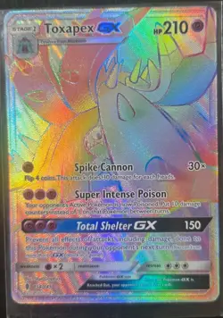 Pokemon TCG Toxapex GX Guardians Rising Full Art Secret 154/145 Eng - Image 1
