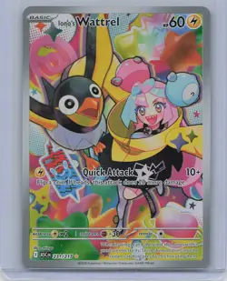 Iono's Wattrel 231/217 Illustration Rare Ascended Heroes Pokemon Near Mint - Image 1