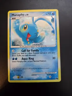 Pokemon Manaphy Unleashed Holo Rare Reverse Holo Basic 3/95 60 HP - Image 1