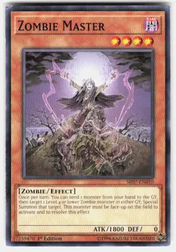 Zombie Master SR07-EN010 Yu-Gi-Oh 1st Edition Lightly Played - Image 2